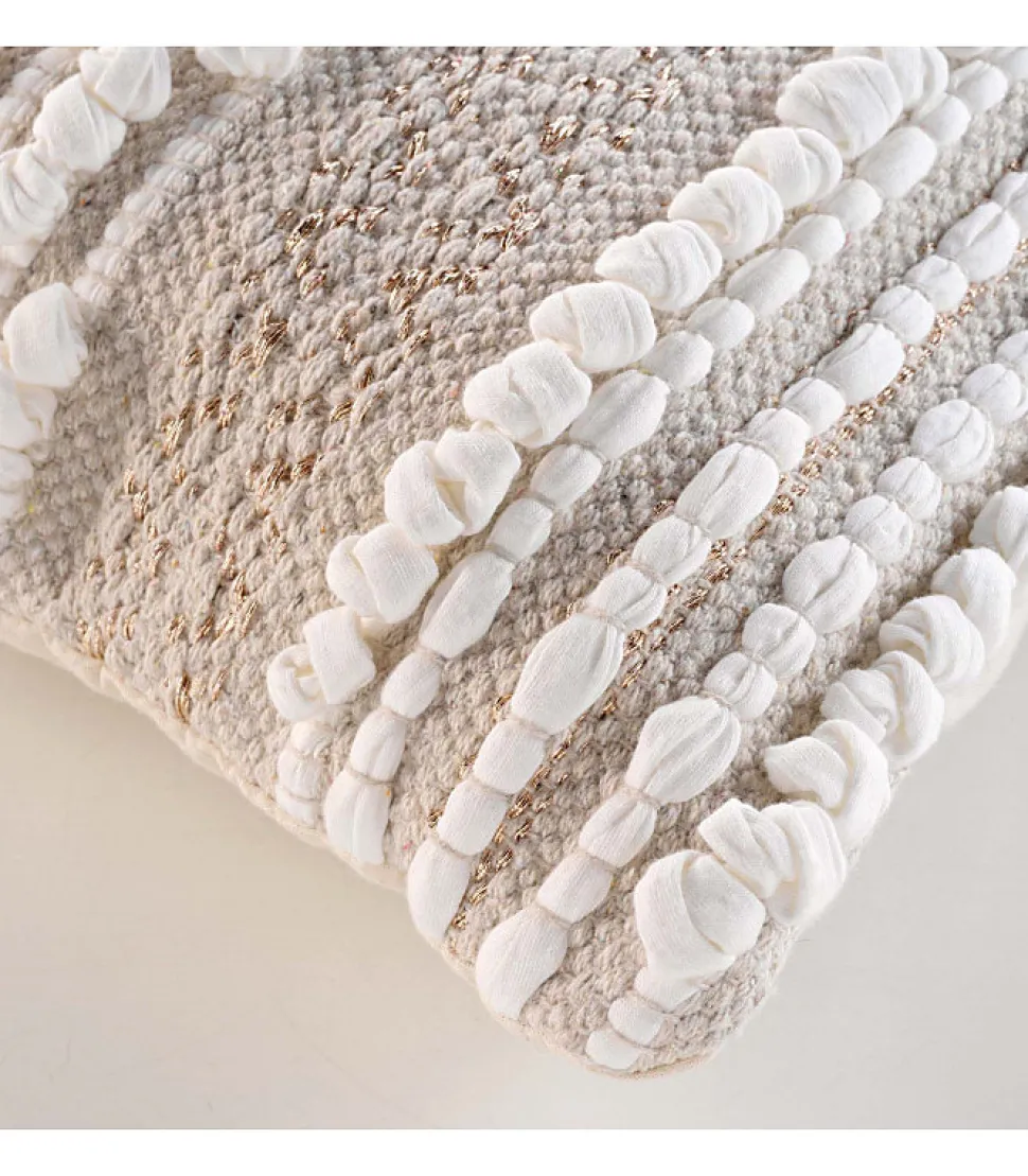 Coussin déhoussable 40x40cm "Blanca" - 40x40cm - Beige