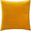 Coussin Dolce - velours - jaune ocre - 40x40 cm - Atmosphera