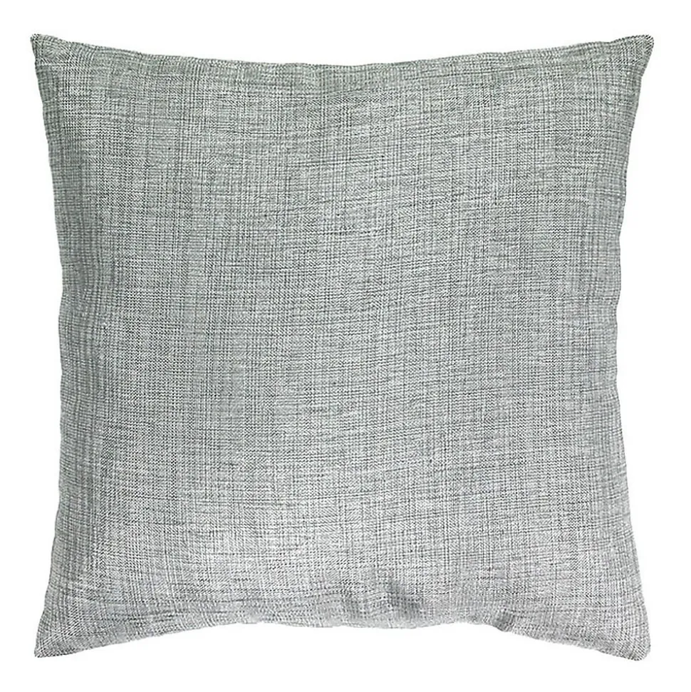 Coussin effet chiné métallisé gris 40x40