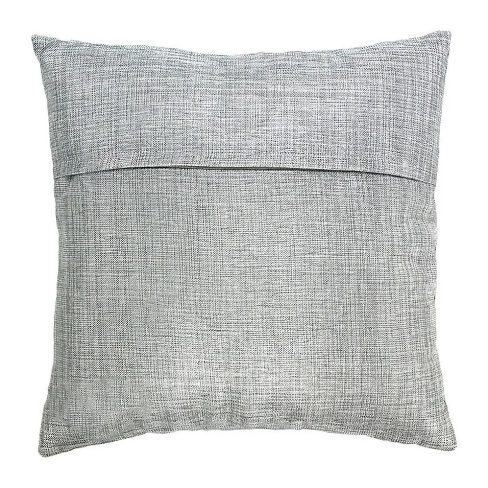 Coussin effet chiné métallisé gris 40x40