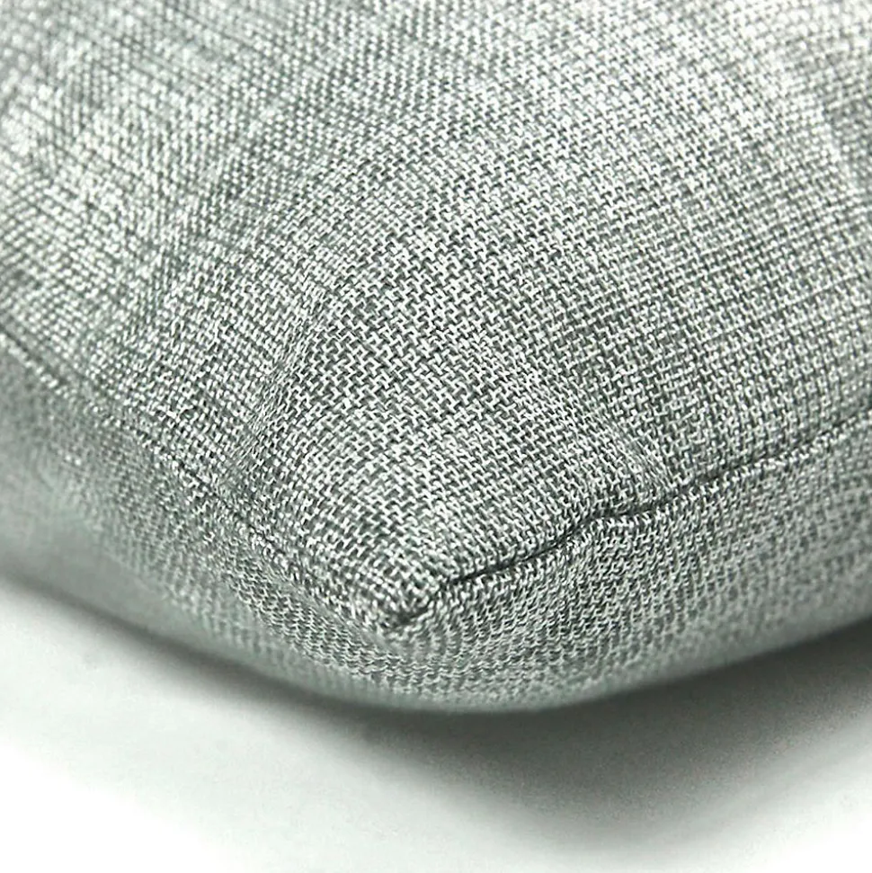 Coussin effet chiné métallisé gris 40x40