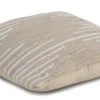 Coussin en coton couleur beige 45x45 cm