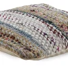 Coussin en coton, polyester et jute 45x45 cm