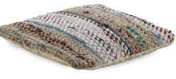 Coussin en coton, polyester et jute 45x45 cm