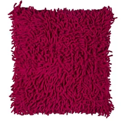 Coussin en coton seventies framboise 40x40