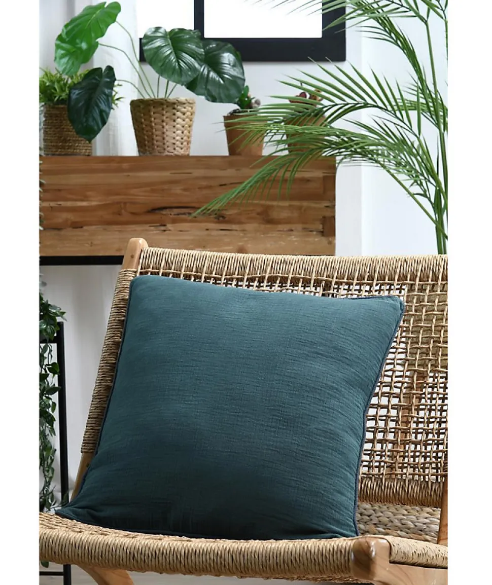 Coussin en gaze de coton Pop colors
