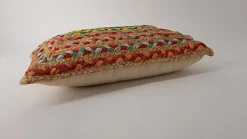 Coussin en jute et coton Chindi multicouleurs L.50 x l.30cm Ornami