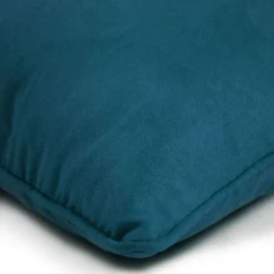 Coussin en suédine bleu intense 60x40
