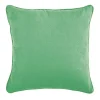 Coussin en suédine vert clair 40x40