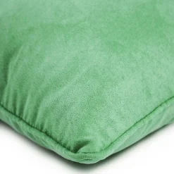 Coussin en suédine vert clair 40x40