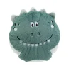 Coussin enfant dino - 40x40cm - Bleu canard