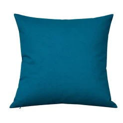 Coussin extérieur imperméable et déhoussable MINORQUE (50x50 cm - Bleu Paon)