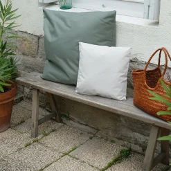 Coussin extérieur imperméable et déhoussable MINORQUE (50x50 cm - Vert Olive)