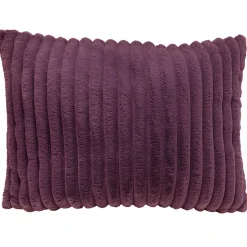 Coussin fausse fourrure côtelé ALBA 50x70