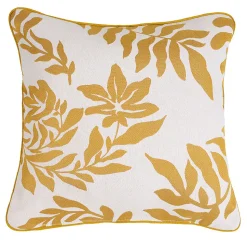 Coussin Feuillage Style Henri Matisse (45x45 cm - Jaune)