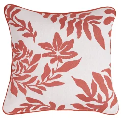 Coussin Feuillage Style Henri Matisse (45x45 cm - Orange)