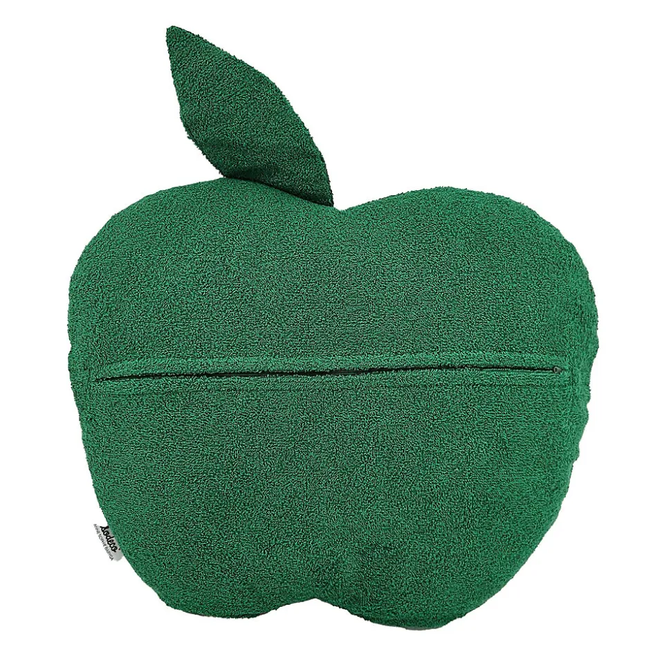 Coussin forme pomme Sodeco rouge et vert l.50 x l.50 cm