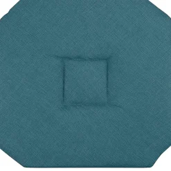 Coussin galette de chaise 4 rabats 40x40cm gris chinee