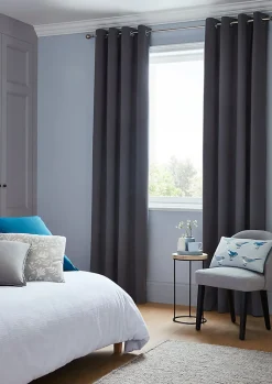Coussin GoodHome Hiva gris 45 x 45 cm
