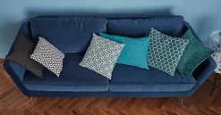 Coussin GoodHome Hiva noir 45 x 45 cm