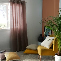 Coussin GoodHome Pahea coloris naturel 45 x 45 cm