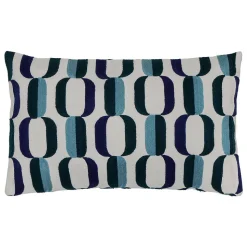 Coussin Hary bleu 50x30cm - Atmosphera