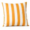 Coussin imperméable déhoussable à rayures ARCACHON (70x70 cm - Jaune)