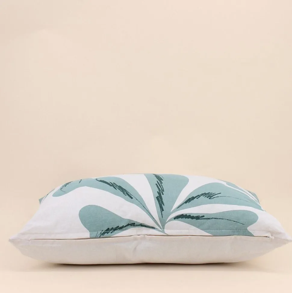 Coussin imprimé feuillage 40x60cm