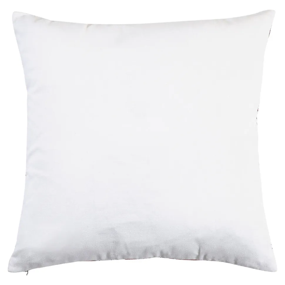 Coussin imprimé fleuris Treast GoodHome L.45 x l.45 cm terracotta