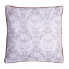COUSSIN IMPRIME COTON SLUB FOND BLANC GARANCE 50X50