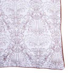 COUSSIN IMPRIME COTON SLUB FOND BLANC GARANCE 50X50