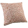 Coussin jacquard abstrait texturé style naturel (45x45 cm - Orange Foncé)