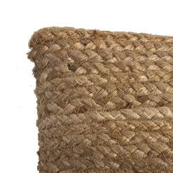 Coussin Jute coloris naturel Deco&Co L.50 x L.30 cm