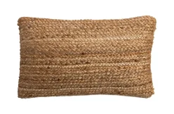 Coussin Jute coloris naturel Deco&Co L.50 x L.30 cm