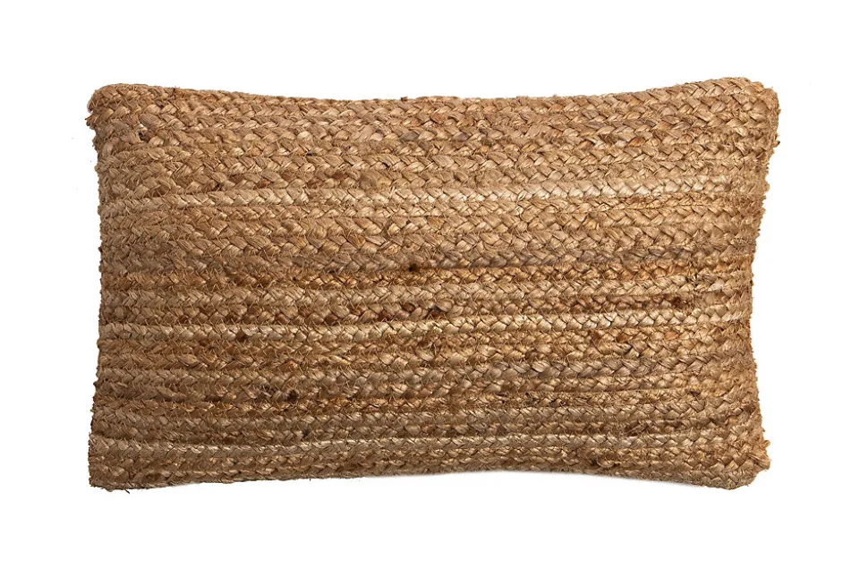 Coussin Jute coloris naturel Deco&Co L.50 x L.30 cm
