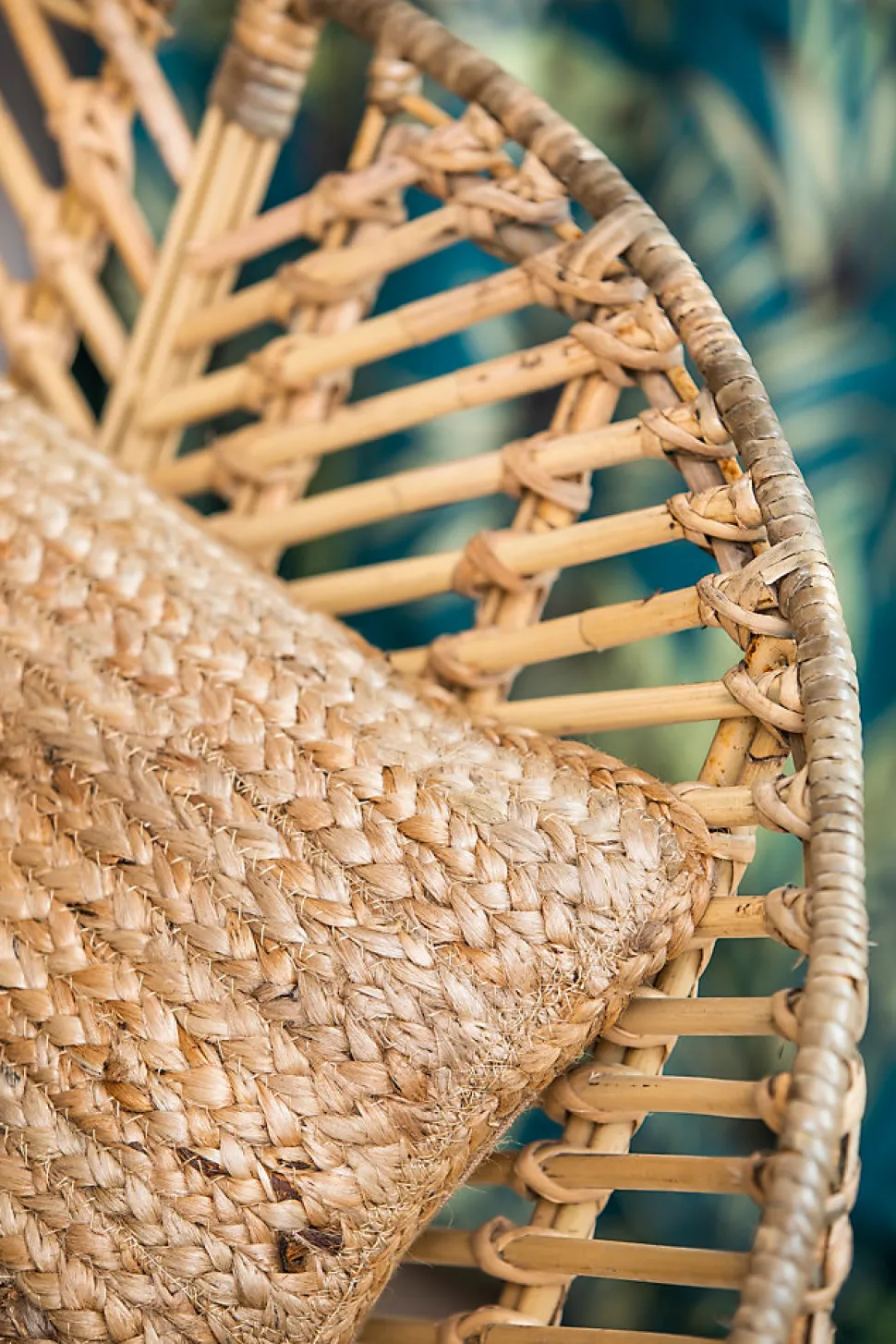 Coussin Jute coloris naturel Deco&Co L.50 x L.30 cm