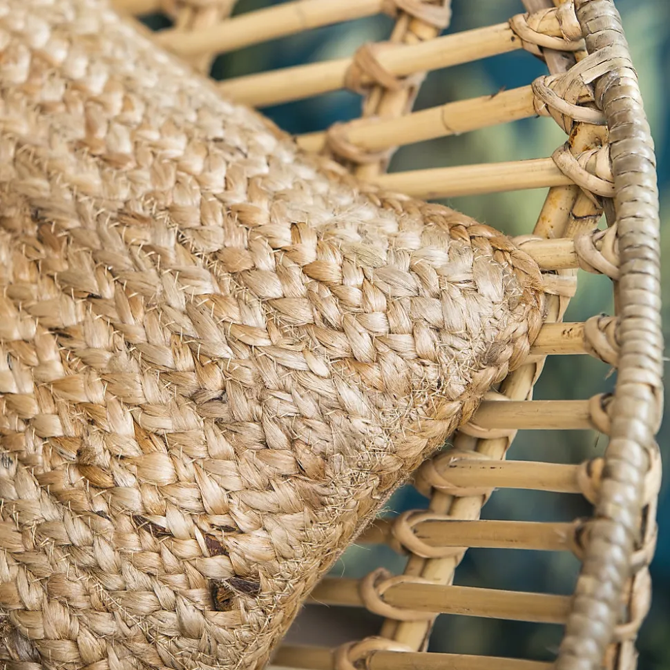 Coussin Jute coloris naturel Deco&Co L.50 x L.30 cm