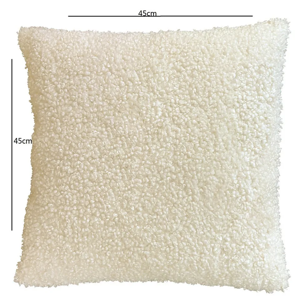 Coussin Kanosh GoodHome beige naturel L.45 x l.45 x ep.80 cm