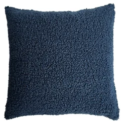 Coussin Kanosh GoodHome bleu marine L.45 x l.45 x ep.80 cm