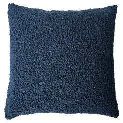 Coussin Kanosh GoodHome bleu marine L.45 x l.45 x ep.80 cm