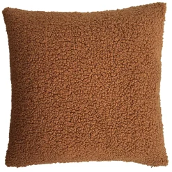 Coussin Kanosh GoodHome marron caramel L.45 x l.45 x ep.80 cm