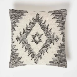 Coussin kilim en laine et coton karu, 45 x 45 cm - HOMESCAPES