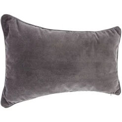 Coussin Lilou - gris anthracite 30x50 cm - Atmosphera