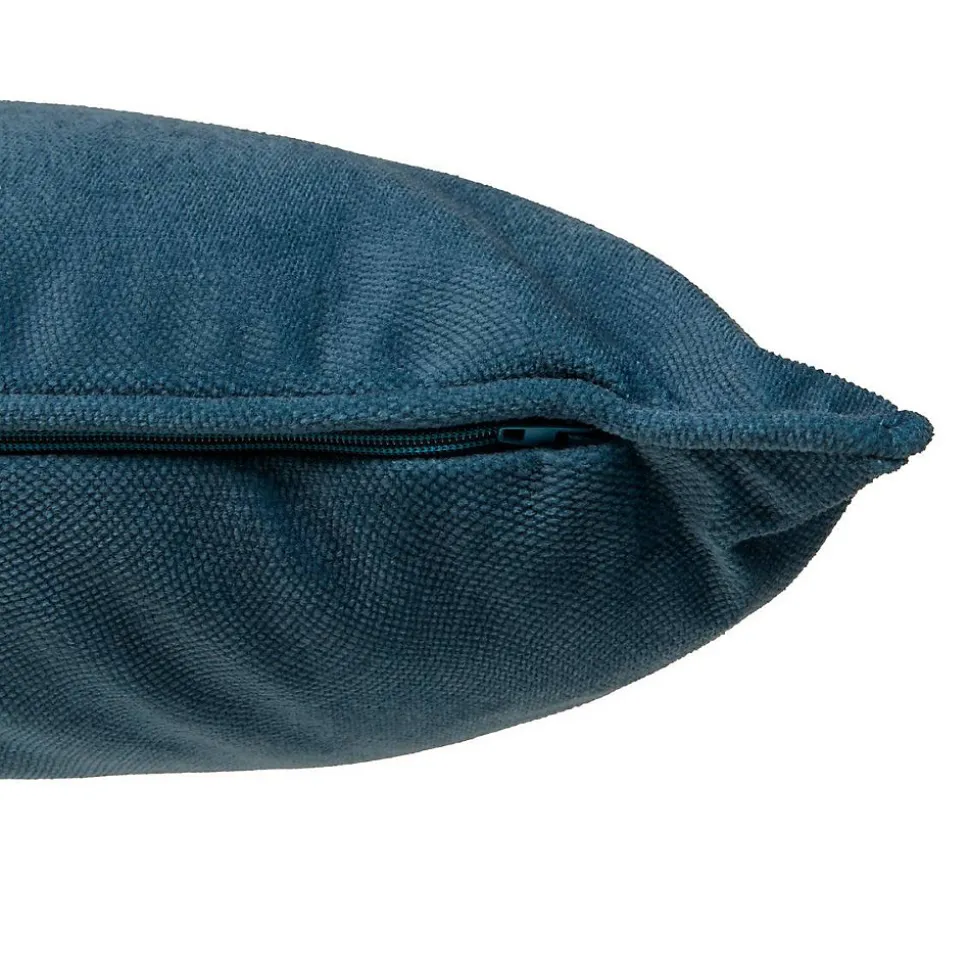 Coussin Lilou bleu egéen 50x30cm - Atmosphera