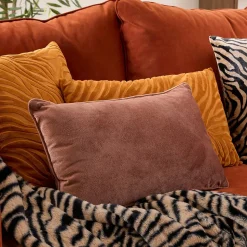 Coussin Lilou marron tonka 50x30cm - Atmosphera