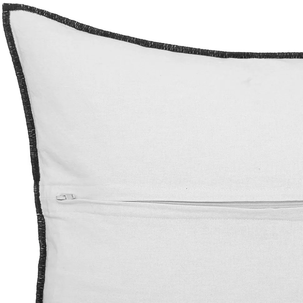Coussin Linah - coton - blanc - 45x45 cm - Atmosphera