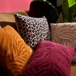 Coussin Lynra noir 40x40cm - Atmosphera