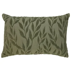 Coussin motif jacquard Lehto coton vert clair 58x38cm - Atmosphera