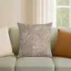 Coussin motifs Chambray gris JBY Creation L.40 x l.40 cm