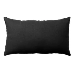 Coussin non déhoussable en coton uni (30x50 cm - Gris anthracite)